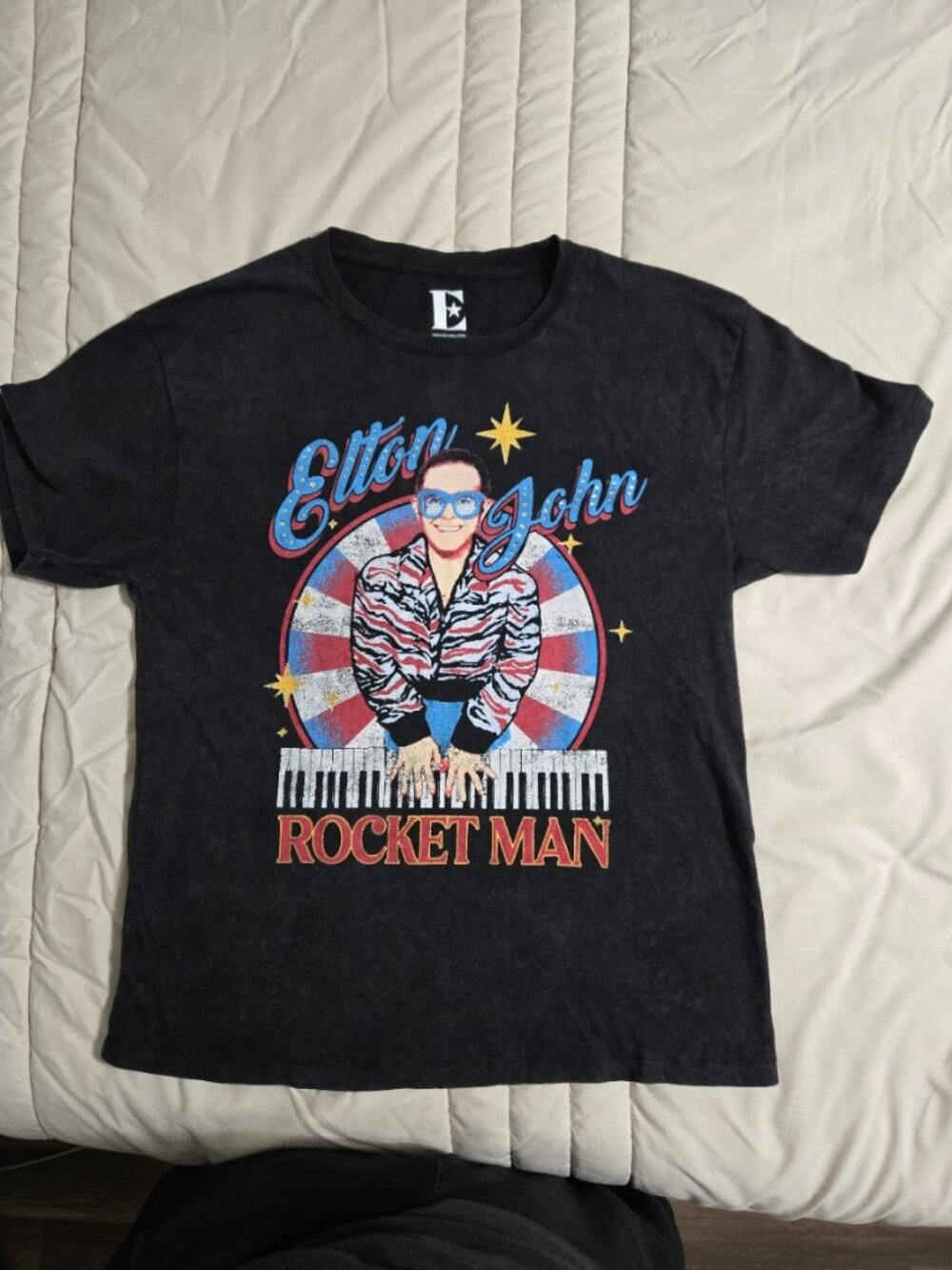 Elton John - Rocket Man Tee Size Small